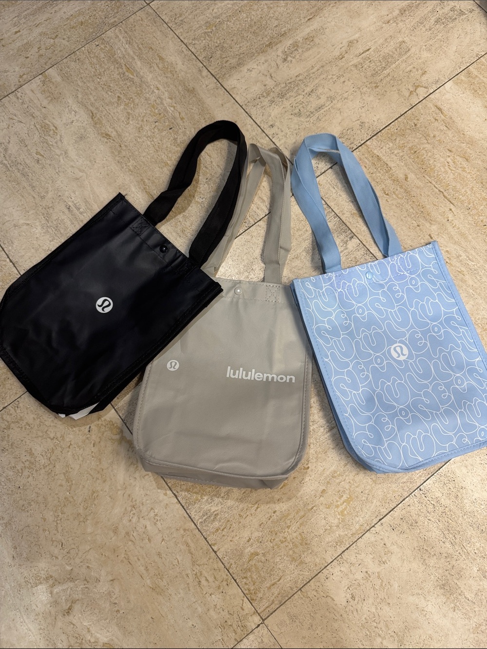 lululemon athletica Tote Trio — Black, Gray, Light Blue